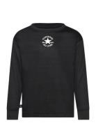 Lk-L/S Knit Top Sport T-shirts Long-sleeved T-Skjorte Black Converse