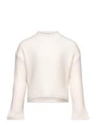 Ribbed Knit Sweater Tops Knitwear Pullovers White Mango