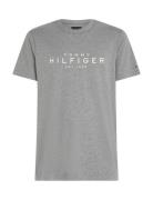 Big Hilfiger Tee Tops T-Kortærmet Skjorte Grey Tommy Hilfiger