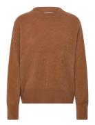 Brushed Boxy Turtleneck Tops Knitwear Jumpers Orange Davida Cashmere