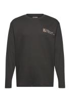 Halo Gear Waffle L/S T-Shirt 01 Tops T-Langærmet Skjorte Black HALO