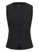 High Neck Suit Vest Blazers Sleeveless Blazers Black Gina Tricot