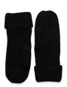 Rib Mitten Accessories Gloves Thumb Gloves Black Gina Tricot