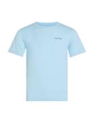 Chest Inst.logo Ss T-Shirt Tops T-Kortærmet Skjorte Blue Calvin Klein