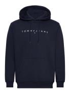 Tjm Reg Linear Logo Hoodie Ext Tops Sweatshirts & Hoodies Hoodies Navy...