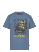 Lwtano 600 - T-Shirt S/S Tops T-Kortærmet Skjorte Blue LEGO Kidswear