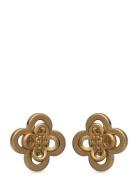 Kira Clover Stacked Stud Accessories Jewellery Earrings Studs Gold Tor...