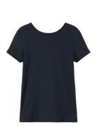 Nkfjennifa Ss Slim Top Tops T-Kortærmet Skjorte Navy Name It