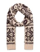 Wool Snowflake Scarf Accessories Scarves Winter Scarves Cream Polo Ral...