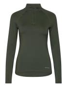 Borg Midlayer Sport Sweatshirts & Hoodies Fleeces & Midlayers Green Bj...