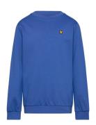 Fly Fleece Crew Tops T-shirts Long-sleeved T-Skjorte Blue Lyle & Scott