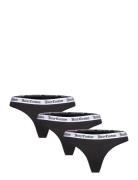 Dana Thong 3Pk G-streng Undertøj Black Juicy Couture