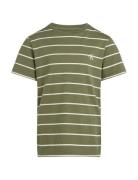 2P Striped T-Shirts Tops T-Kortærmet Skjorte Green Calvin Klein