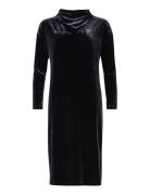 Long Sleeve Dress, Dametina 2 Knælang Kjole Black Ivo Nikkolo