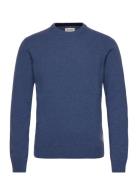 Cfkarl Lambswool Crew Neck Kni Tops Knitwear Round Necks Blue Casual F...