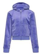 Diamante Zip Through Hoodie Tops Sweatshirts & Hoodies Hoodies Purple ...