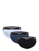 Brief 3P Power Underbukser Y-front Briefs Blue BOSS