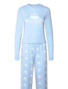 Pillow Princess Ls Pyjama Set Powder Blue Pyjamas Nattøj Blue Juicy Co...