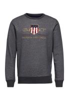 Archive Shield C-Neck Tops Sweatshirts & Hoodies Sweatshirts Grey GANT