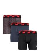 Mens Premium 6" Boxer Brief With Fly 3 Pack Sport Boxers Multi/pattern...