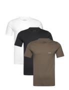 Tshirtrn 3P Classic Tops T-Kortærmet Skjorte Black BOSS