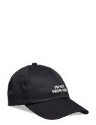 Derrel-Slogan Accessories Headwear Caps Black BOSS