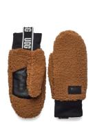 Uggfluff Mitten With Logo Tape Accessories Gloves Thumb Gloves Brown U...