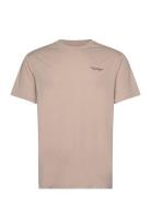 T-Shirt Tops T-Kortærmet Skjorte Beige Armani Exchange