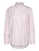 Rel Classic Poplin Striped Shirt Tops Shirts Long-sleeved White GANT