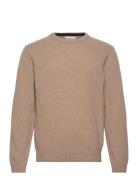 Cfkarl Crew Neck Bounty Knit Tops Knitwear Round Necks Beige Casual Fr...