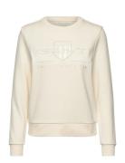 Reg Tonal Shield C-Neck Sweat Tops Sweatshirts & Hoodies Sweatshirts C...