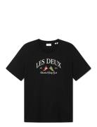 Ivy League T-Shirt Tops T-Kortærmet Skjorte Black Les Deux