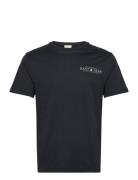 Printed Graphic Ss T-Shirt Tops T-Kortærmet Skjorte Black GANT