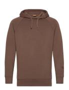 Abel Hood Sweat Tops Sweatshirts & Hoodies Hoodies Brown Mos Mosh Gall...