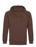 Abel Hood Sweat Tops Sweatshirts & Hoodies Hoodies Brown Mos Mosh Gall...