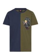 Lwtano 707 - T-Shirt S/S Tops T-Kortærmet Skjorte Navy LEGO Kidswear