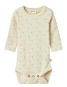 Nbfgago Ls Slim Body Lil Noos Bodies Long-sleeved Cream Lil'Atelier