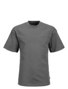 Jjeurban Edge Tee Ss O-Neck Noos Jnr Tops T-Kortærmet Skjorte Grey Jac...