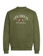 Ivy League Sweatshirt Tops Sweatshirts & Hoodies Sweatshirts Green Les...