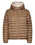 Reversible Lw Padded Jacket Foret Jakke Beige Tommy Hilfiger