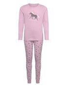 Nkfnightset Corsage Horse Noos Pyjamassæt Pink Name It