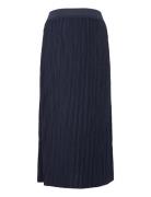 Mlnoela Plisse Midi Jrs Skirt A. Skirts Knee-length & Midi Skirts Navy...