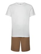 S/S Short Set Pyjamas Nattøj Brown Calvin Klein