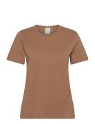 Julianco Tops T-shirts & Tops Short-sleeved Beige Munthe