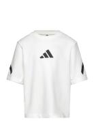 J Zne Tee Tops T-Kortærmet Skjorte White Adidas Sportswear