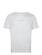 Lindbergh Print Tee S/S Tops T-Kortærmet Skjorte White Lindbergh