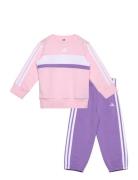 I 3S Tib Fl Set Sets Sweatsuits Pink Adidas Sportswear