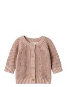 Nbfemlen Emb Ao Ls Knit Card Lil Tops Knitwear Cardigans Pink Lil'Atel...