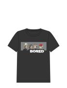 Nlmduff Bod L Ss Top Box Noos Sky Tops T-Kortærmet Skjorte Black LMTD