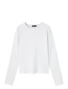 Nlfdinci Ls Short S Top Noos Tops T-shirts Long-sleeved T-Skjorte Whit...